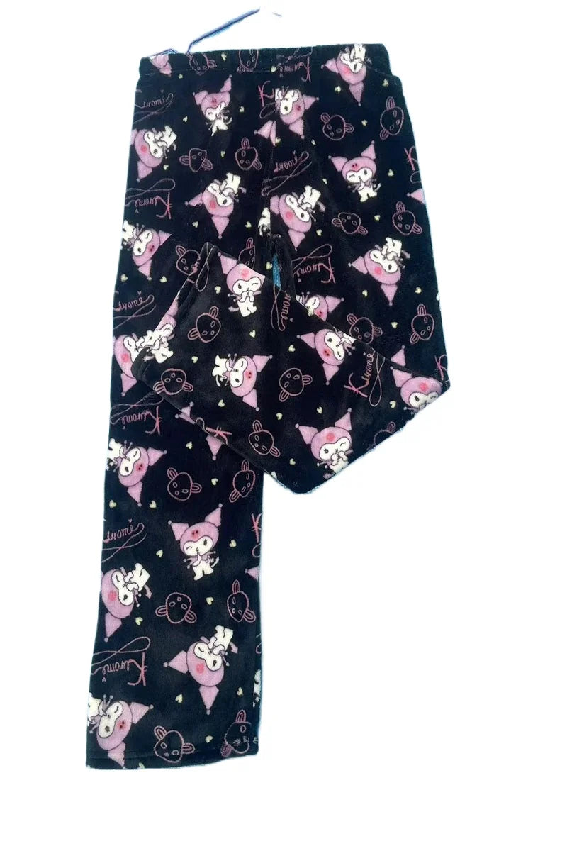 Y2K Hello Kitty Pajamas Pants Sanrio Anime Women&