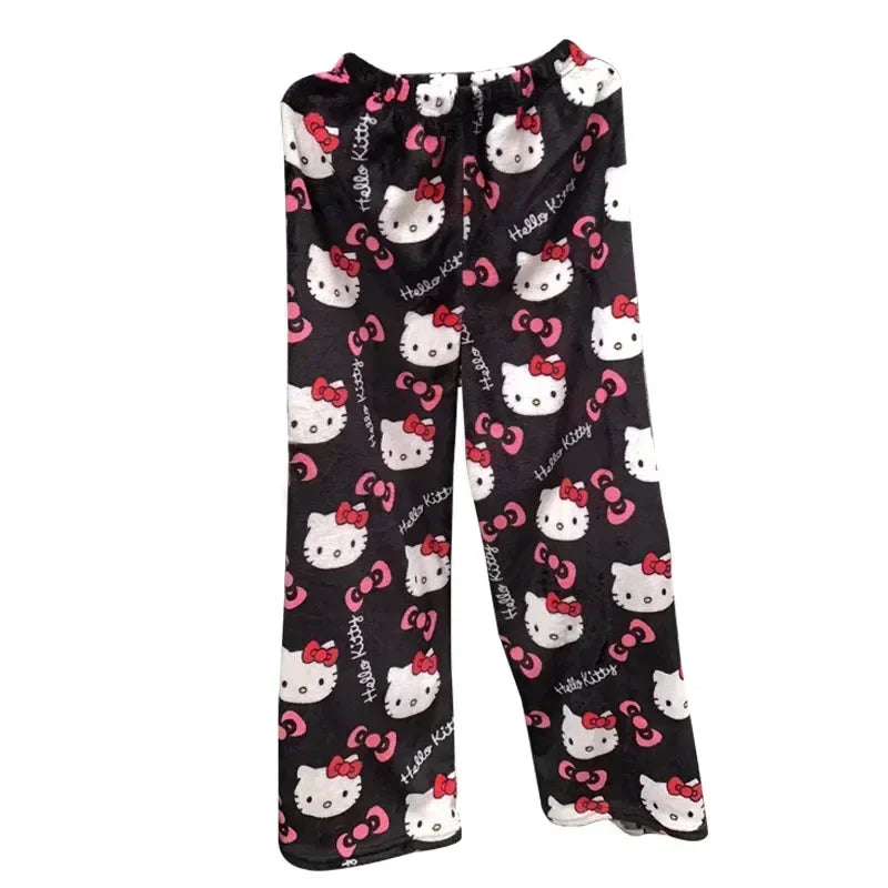 Y2K Hello Kitty Pajamas Pants Sanrio Anime Women&