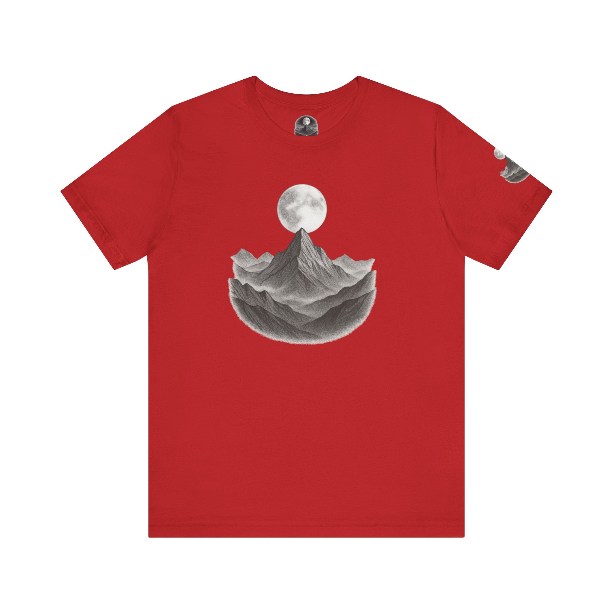 Mountain Moon Unisex Tee | Nature Lover Gift | Graphic T-Shirt | Adventure Apparel | Outdoor Enthusiast Fashion | Casual Wear