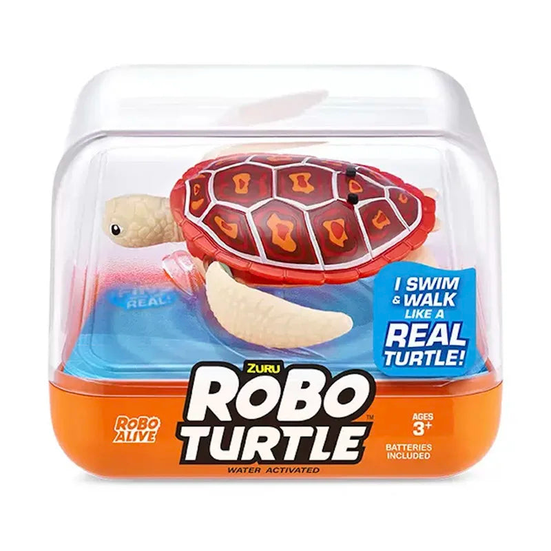 ZURU Robo Alive Robo Turtle – Water-Activated Robotic Swimming Bath Toy