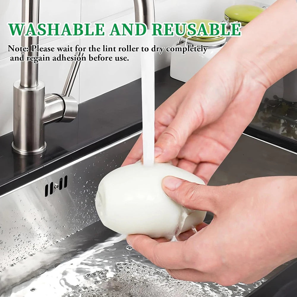 1 Household Portable Sticky, Washable, Reusable Mini Roller Brush Ball, Suitable For Pet, Hair, Clothing And Other Cleaning