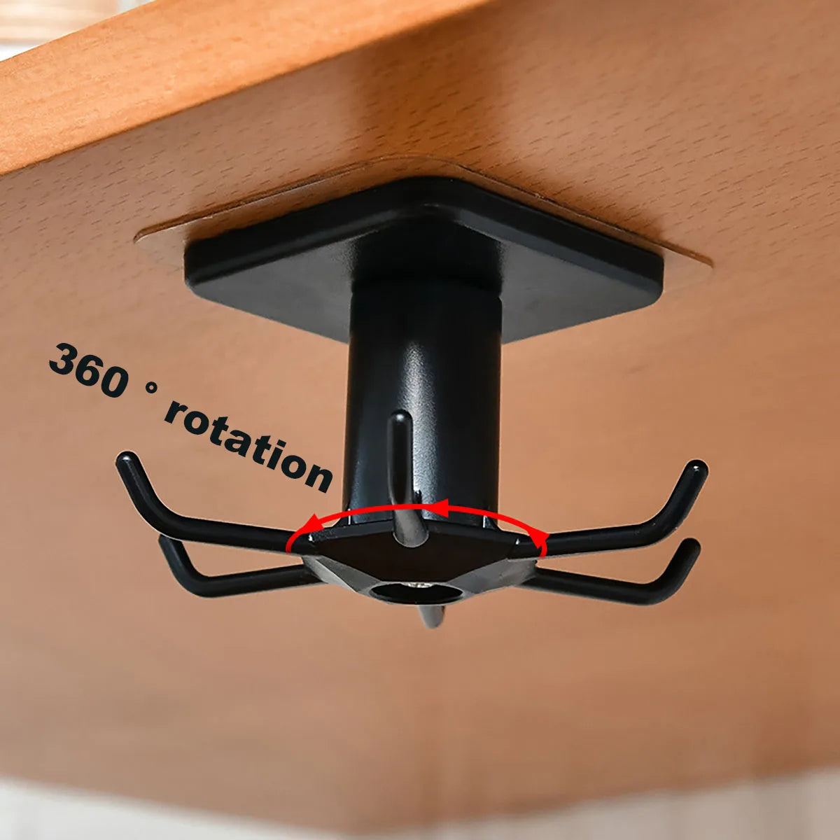 Kitchen Hooks Rotating Storage Rack Without Punching Wall-Mounted Kitchenware Supplies Gods Multifunctional Shelves
