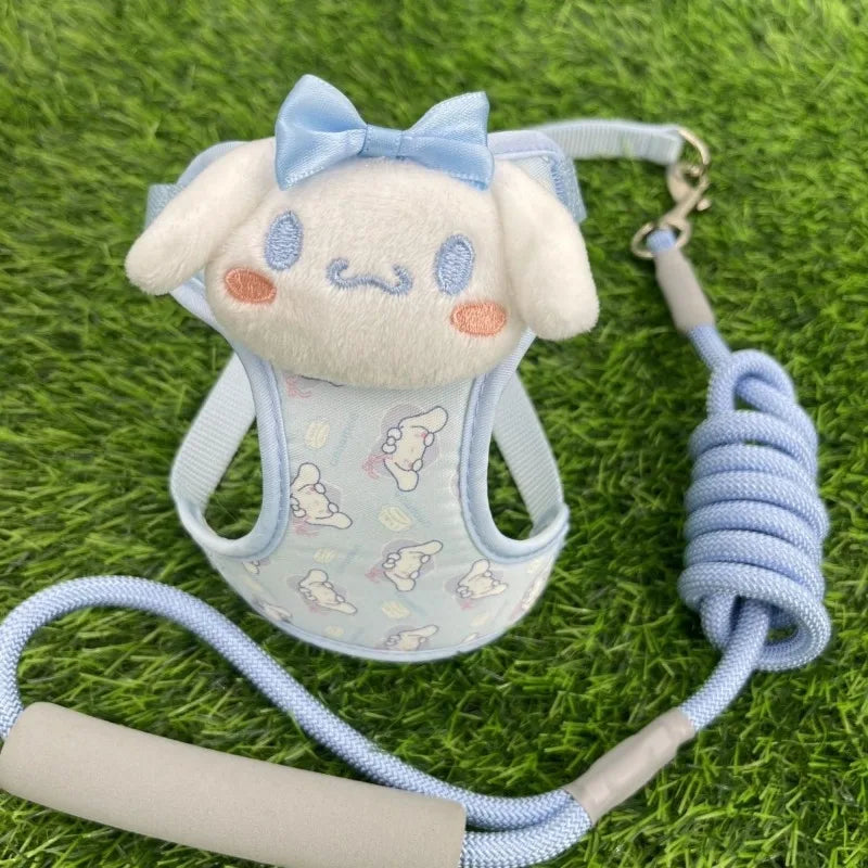 Kawaii Sanrio Dog Leash & Harness – Hello Kitty, My Melody, Pochacco