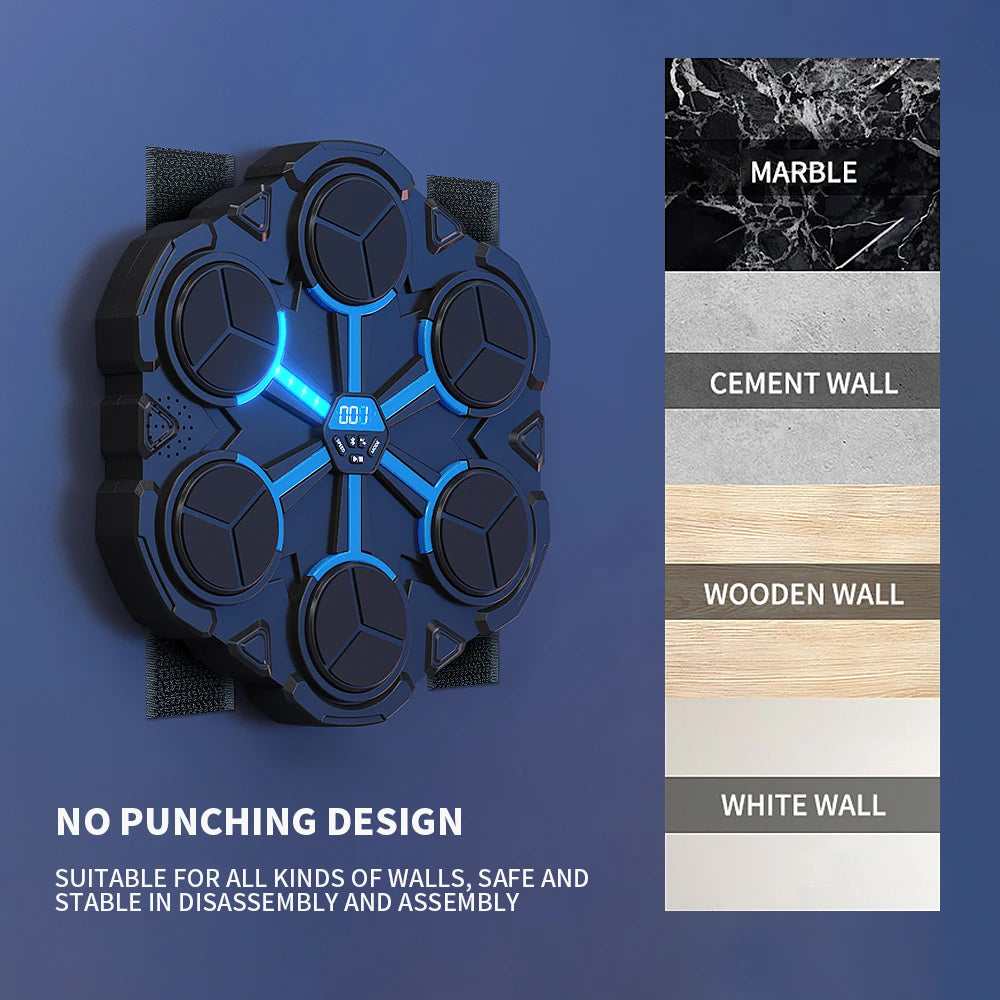 Smart Music Boxing Machine – Wall-Mounted Reaction & Punch Training Pad