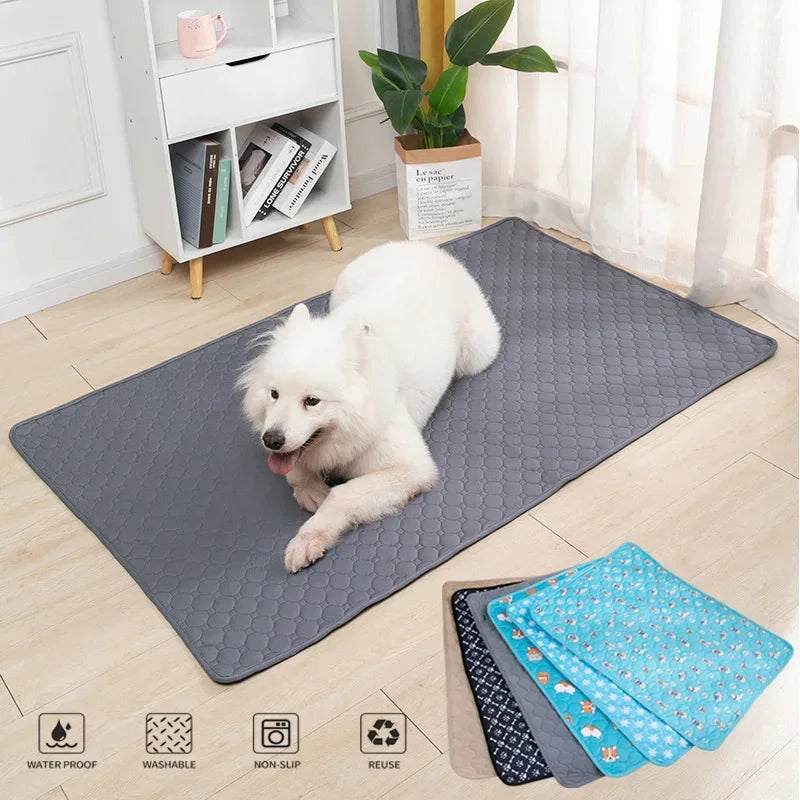 Reusable Pet Pee Pad – Washable Waterproof Dog Training Mat & Car Seat Cover
