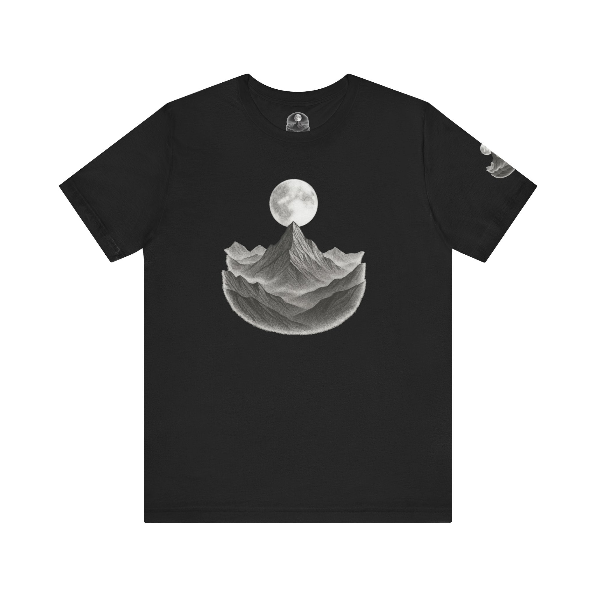 Mountain Moon Unisex Tee | Nature Lover Gift | Graphic T-Shirt | Adventure Apparel | Outdoor Enthusiast Fashion | Casual Wear