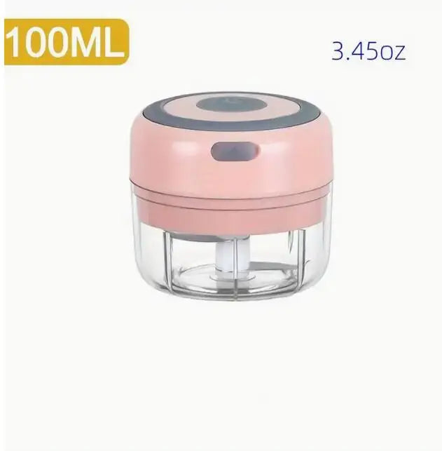 Electric Mini Garlic Chopper USB Meat Grinder Garlic Masher Machine Sturdy Durable Crushed Ginger Vegetable Crusher Kitchenware