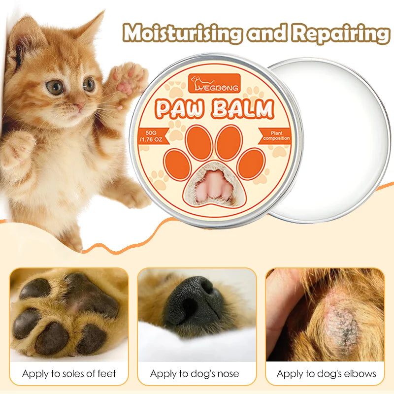 Natural Pet Paw Balm – Lick-Safe Moisturizer & Protector for Dogs & Cats