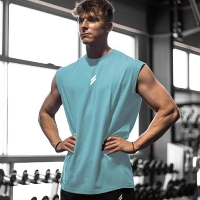 Summer Fitness Sports Tank Top Men&