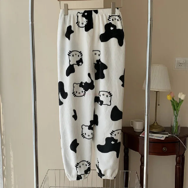 Y2K Hello Kitty Pajamas Pants Sanrio Anime Women&