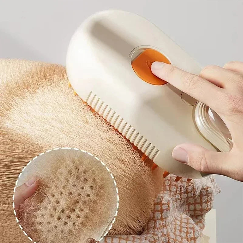 Xiaomi 3-in-1 Cat & Dog Steam Brush – Electric Grooming & Hair Removal Comb