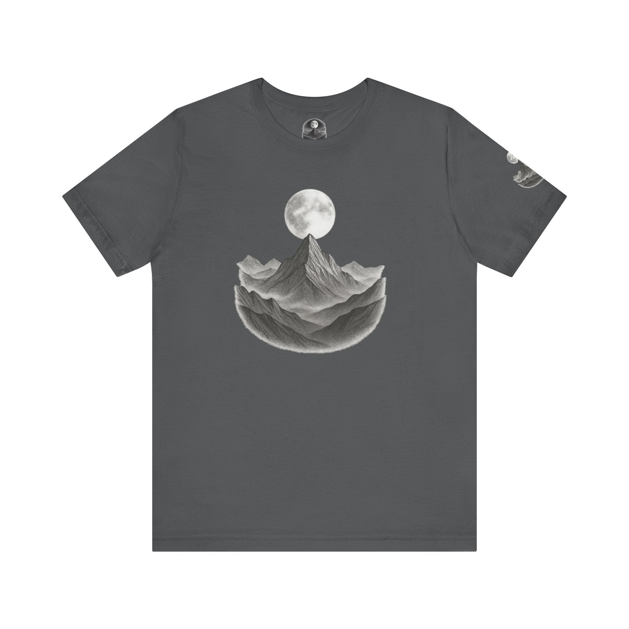 Mountain Moon Unisex Tee | Nature Lover Gift | Graphic T-Shirt | Adventure Apparel | Outdoor Enthusiast Fashion | Casual Wear