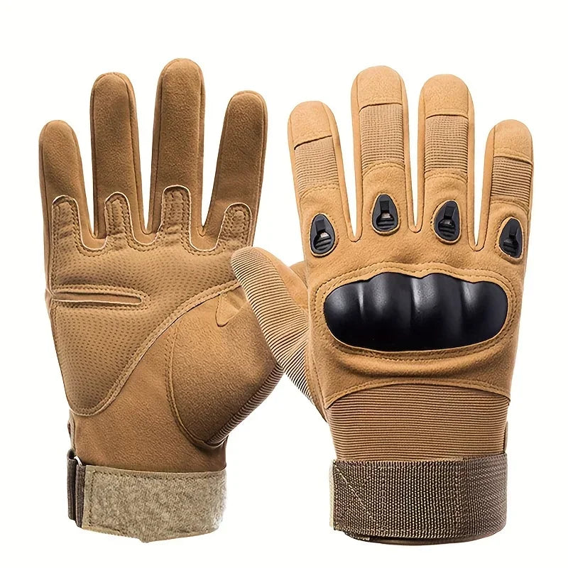 Tactical Military Gloves, Color Bullet Air Gun Shooting, Soldier Combat Anti Slip Bicycle All Finger Gloves, MEN&