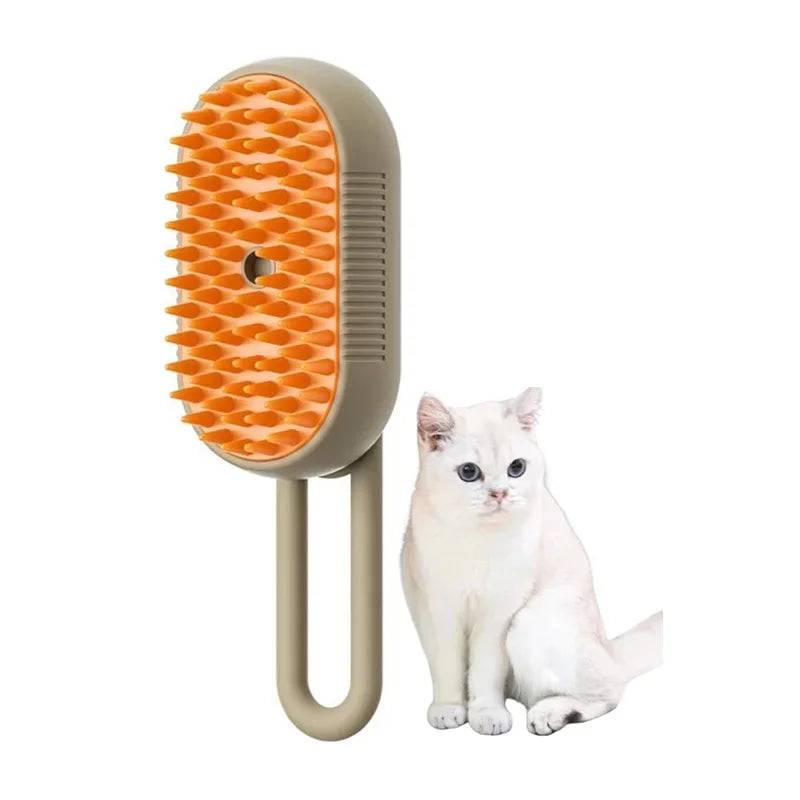 Xiaomi 3-in-1 Cat & Dog Steam Brush – Electric Grooming & Hair Removal Comb