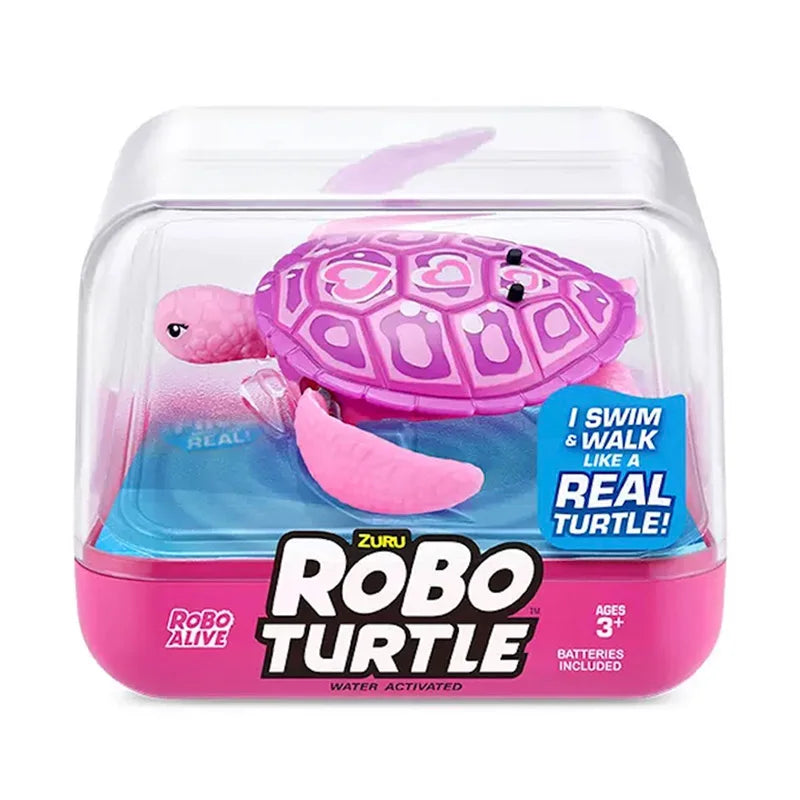 ZURU Robo Alive Robo Turtle – Water-Activated Robotic Swimming Bath Toy
