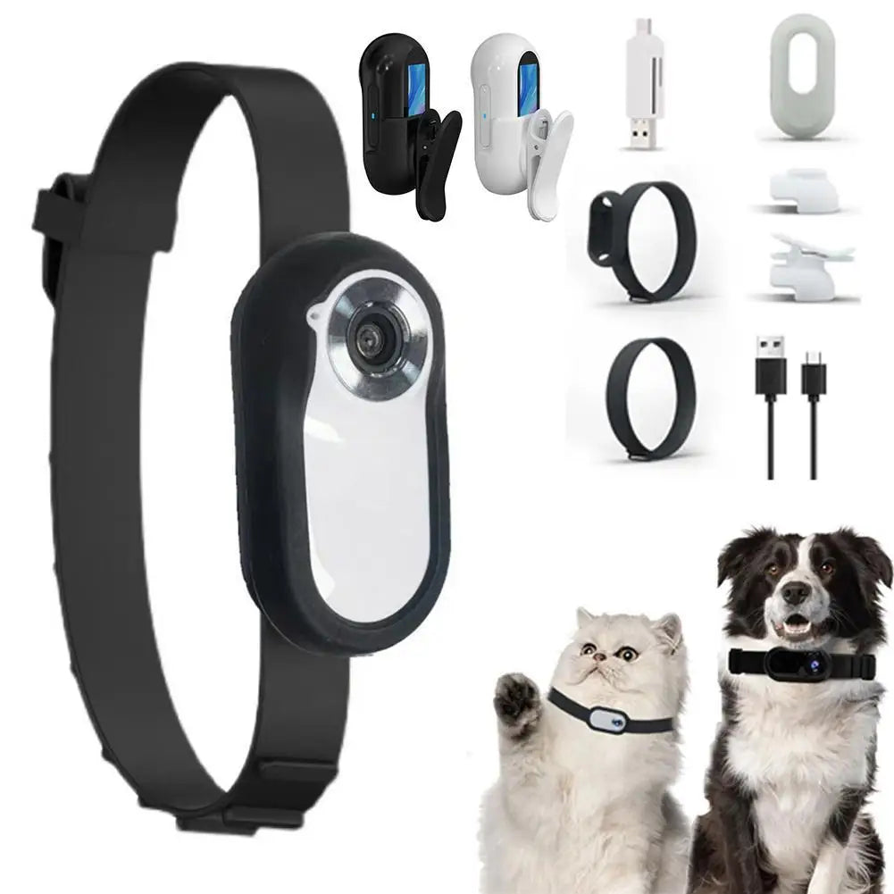 Mini Collar Camera for Cats & Dogs – No WiFi, Wireless, Motion Video Recorder