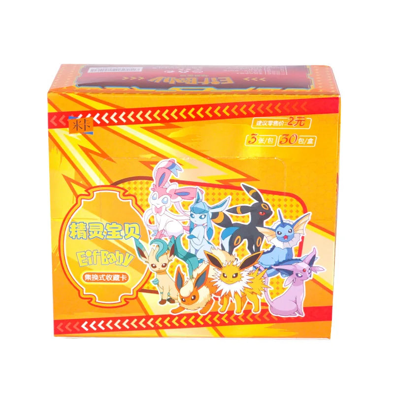 30 Bag Anime Game Elf Card Luxury Pet Card Collection Exchange Gift Box Card Toys Children&