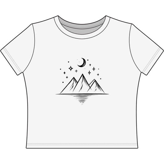 Mountain Moon Women's Baby Tee