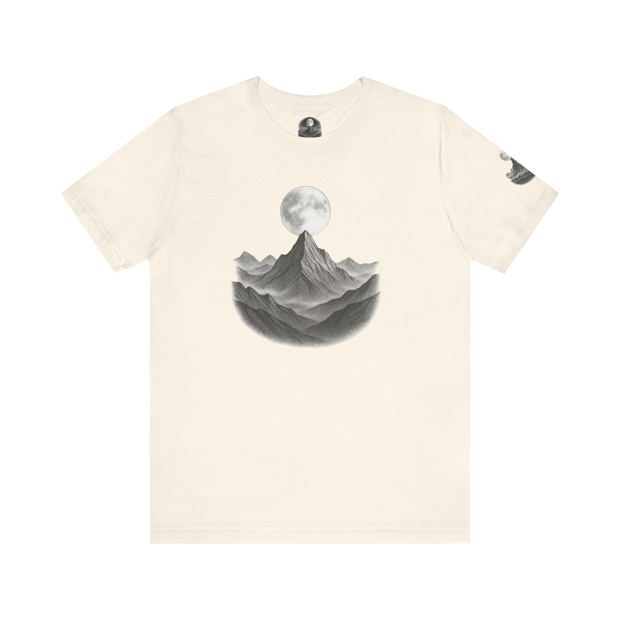 Mountain Moon Unisex Tee | Nature Lover Gift | Graphic T-Shirt | Adventure Apparel | Outdoor Enthusiast Fashion | Casual Wear