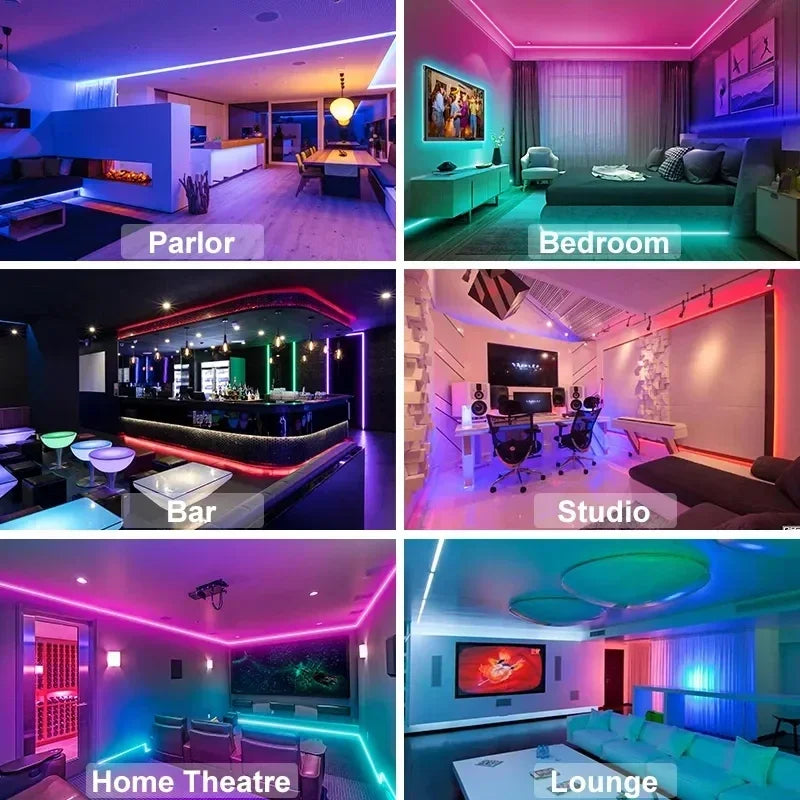 RGB LED Strip Lights with APP Control – USB Powered 5050 Light Tape