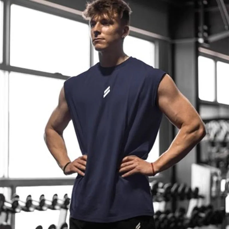 Summer Fitness Sports Tank Top Men&