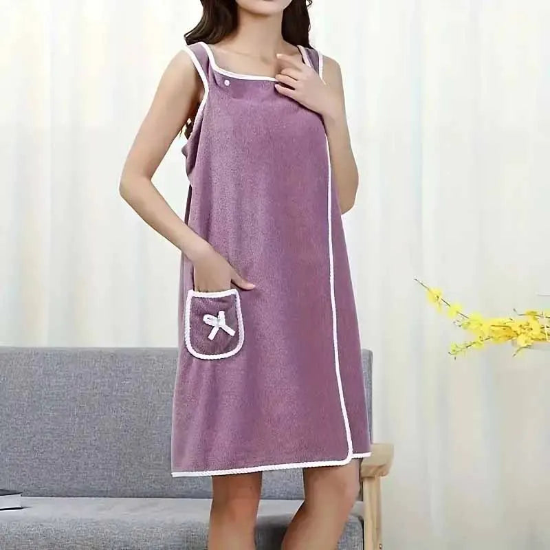 Womens Bath Towels Girls Wearable 135*80Cm Fast Drying Bathing Beach Spa Bathrobes Wash Clothing, Shower Bath And Gym Towel