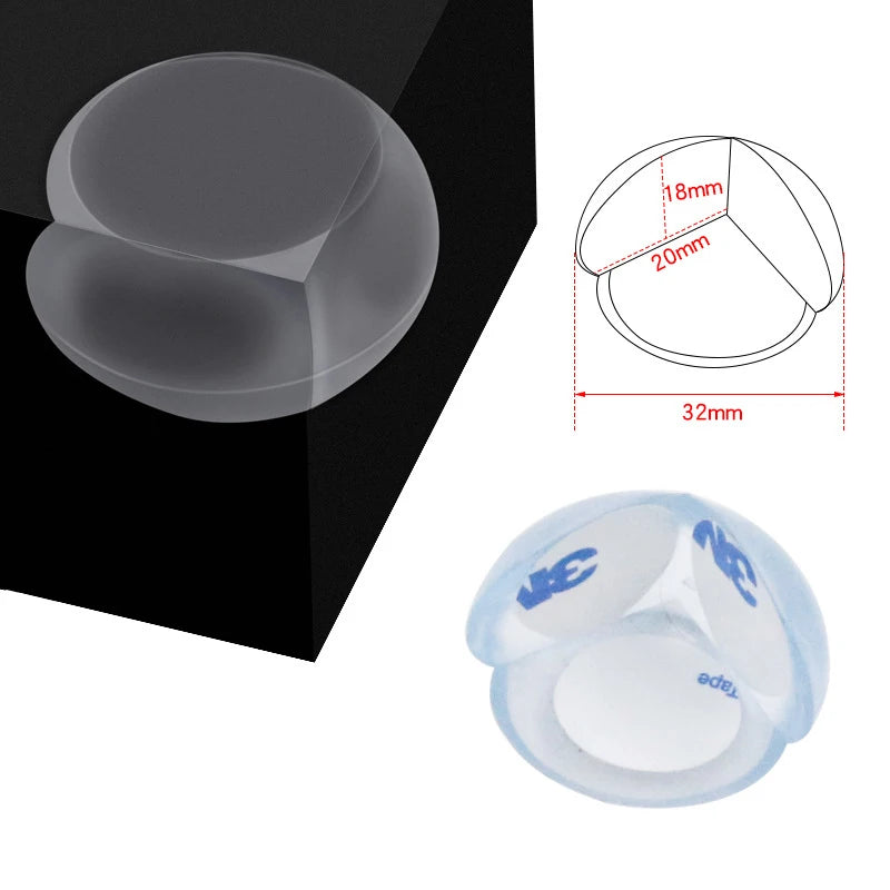Baby Safety Silicone Table Corner Protector Furniture Edge Protection Cover Transparent Children Anti Collision Edge Guards