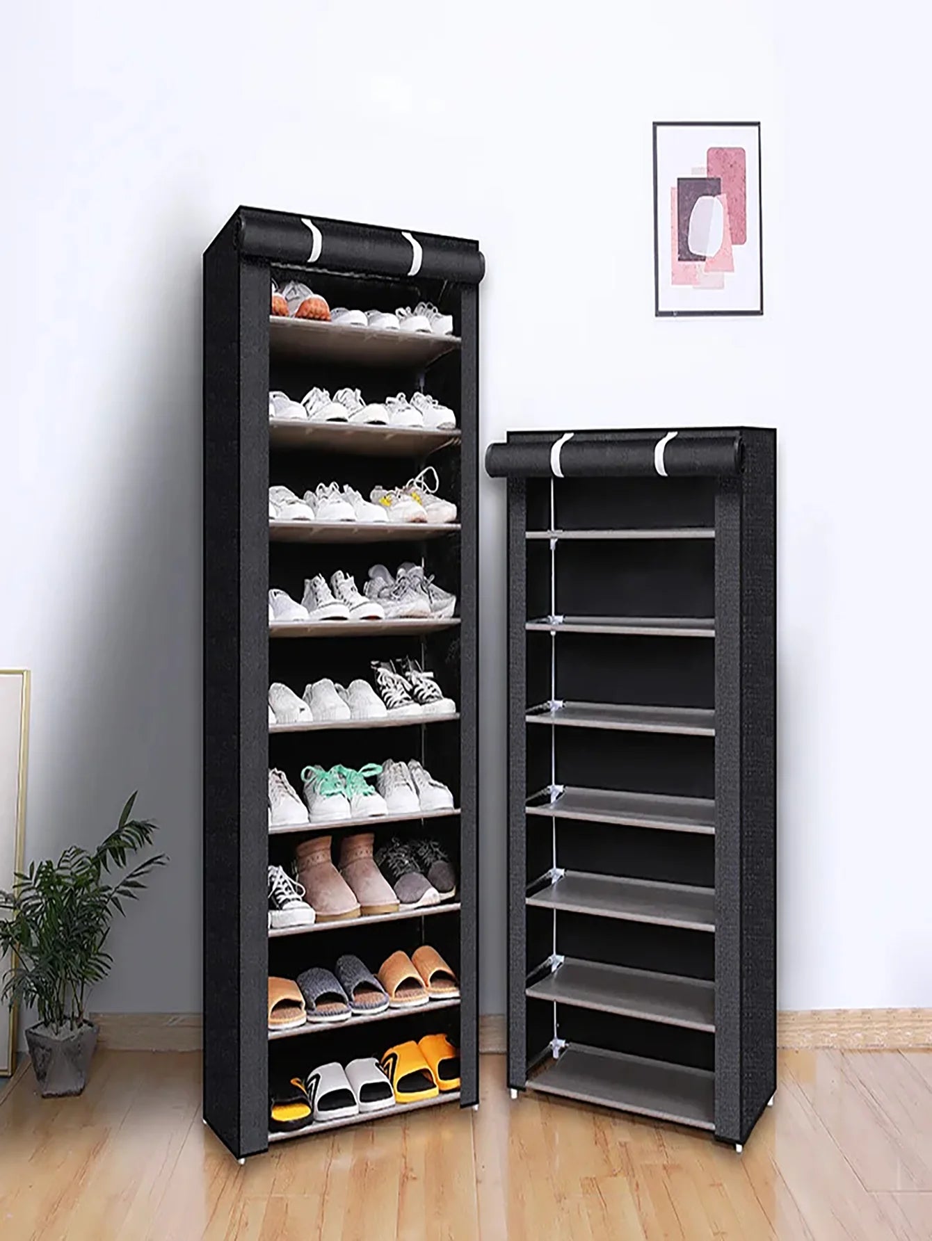 10/8/6 Layers Shoes Rack Organizer Space-saving Cabinets Shoes Shelf Rack Home Furniture Dustproof Shelf Dormitory Organizer
