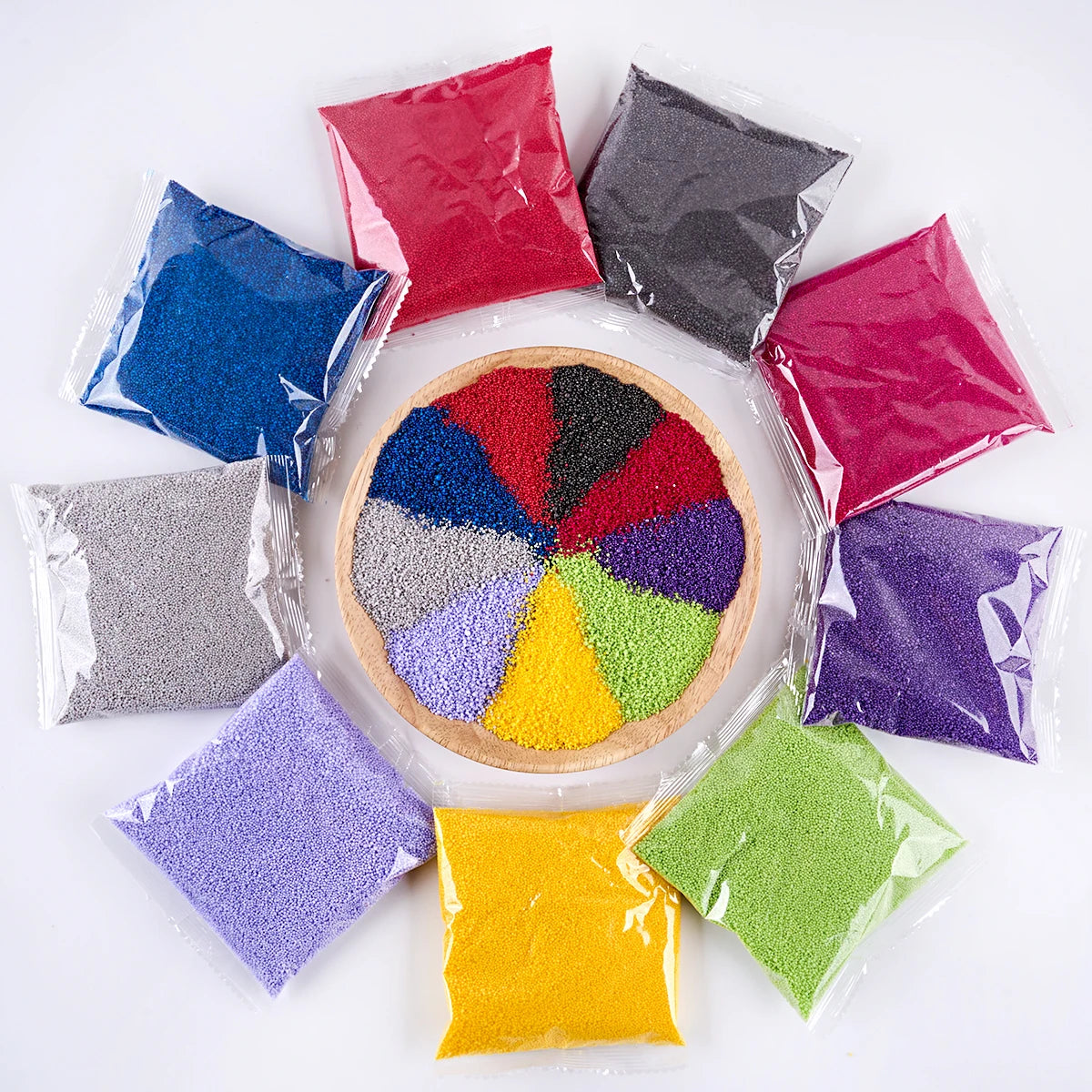 Colorful Sand Wax for DIY Candle Making – 50g Ice Flower & Pearl Wax