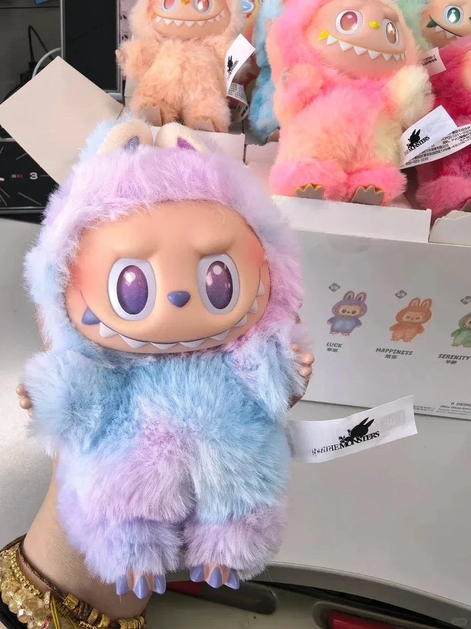 1:1 High Quality for La BuBu Blind Box Series PVC for La BuBu Macaron Pendant Doll Monster Keychain Birthday Christmas Gift