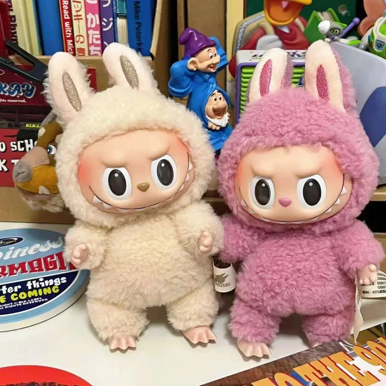 1:1 High Quality for La BuBu Blind Box Series PVC for La BuBu Macaron Pendant Doll Monster Keychain Birthday Christmas Gift