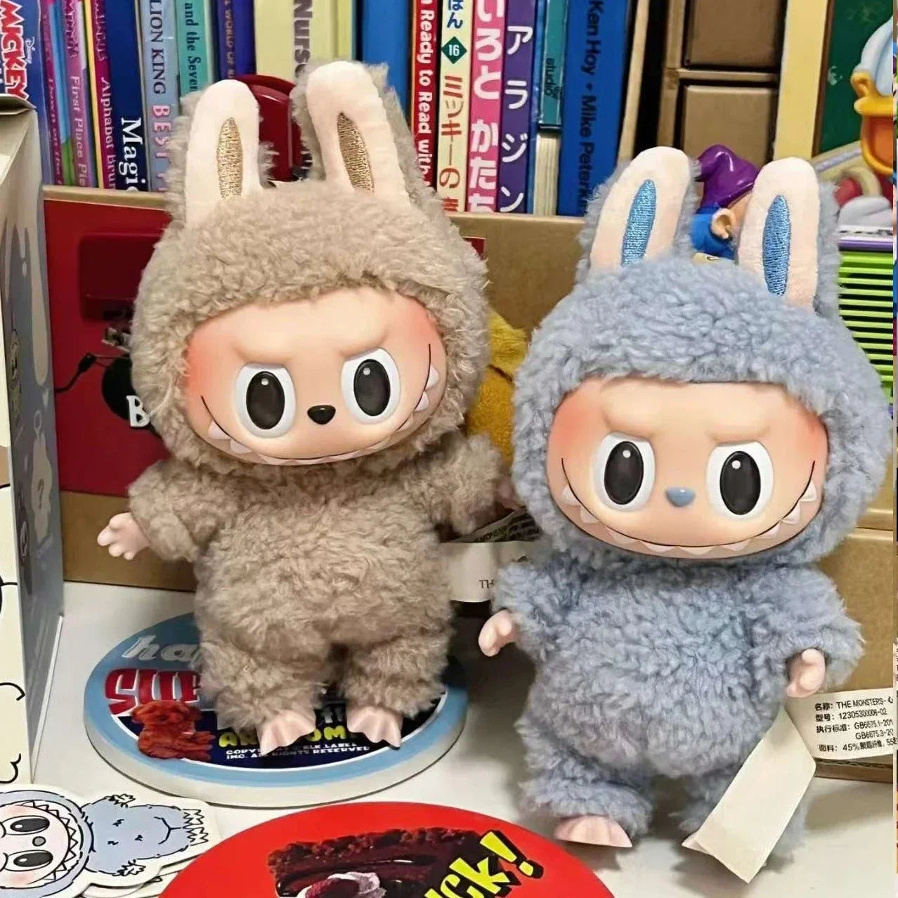 1:1 High Quality for La BuBu Blind Box Series PVC for La BuBu Macaron Pendant Doll Monster Keychain Birthday Christmas Gift