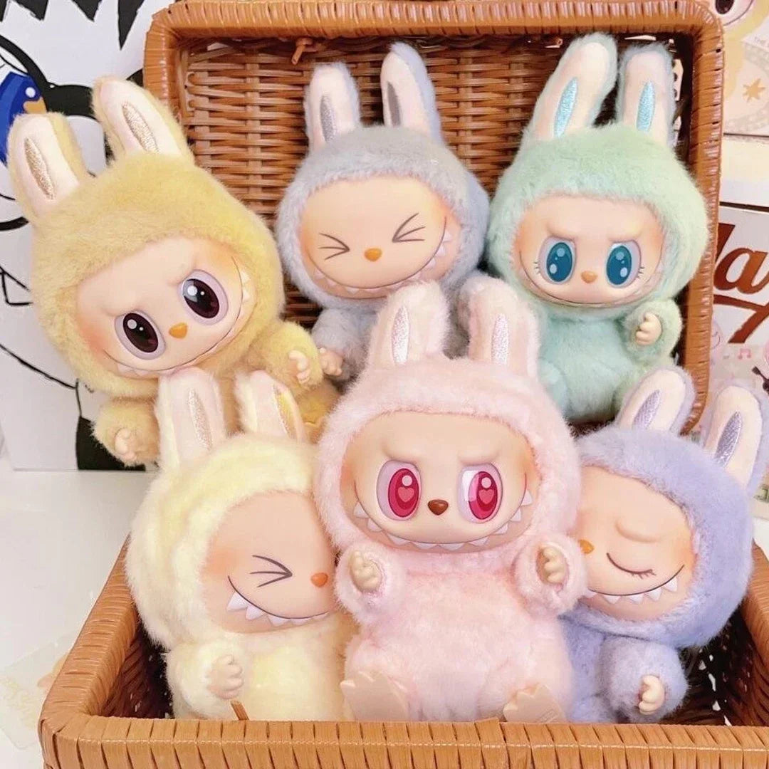 1:1 High Quality for La BuBu Blind Box Series PVC for La BuBu Macaron Pendant Doll Monster Keychain Birthday Christmas Gift