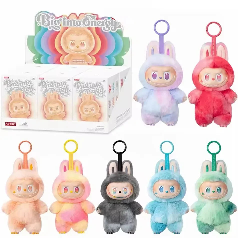 New labubu v3 monster series high energy vinyl pendant box blind character kawaii dollface keychain decorative gift