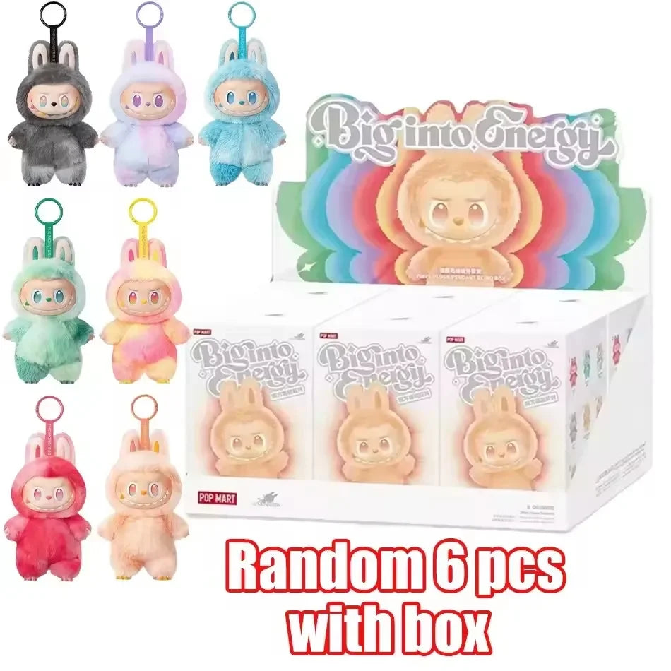 New labubu v3 monster series high energy vinyl pendant box blind character kawaii dollface keychain decorative gift