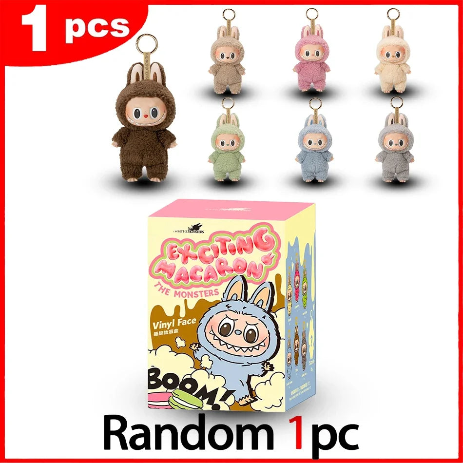 1:1 High Quality for La BuBu Blind Box Series PVC for La BuBu Macaron Pendant Doll Monster Keychain Birthday Christmas Gift