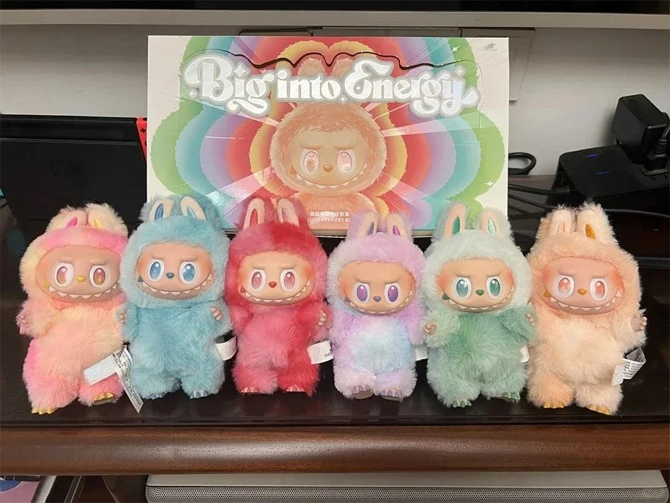 1:1 High Quality for La BuBu Blind Box Series PVC for La BuBu Macaron Pendant Doll Monster Keychain Birthday Christmas Gift