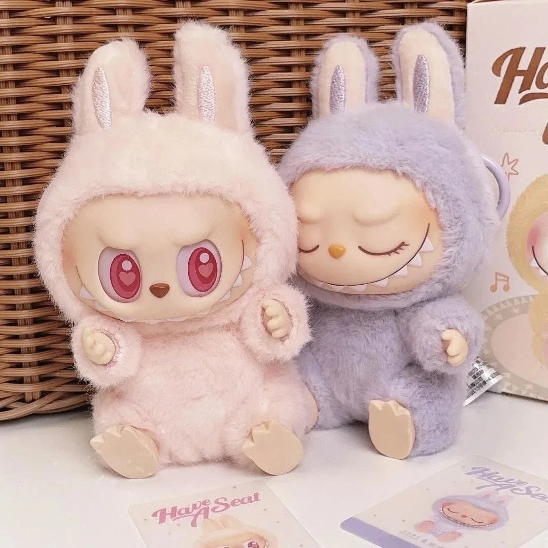 1:1 High Quality for La BuBu Blind Box Series PVC for La BuBu Macaron Pendant Doll Monster Keychain Birthday Christmas Gift