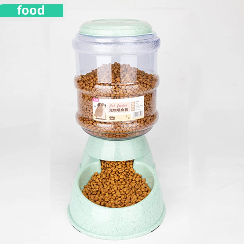 Large Capacity Pet Feeder & Water Dispenser – Automatic Bowl for Cats & Dogs