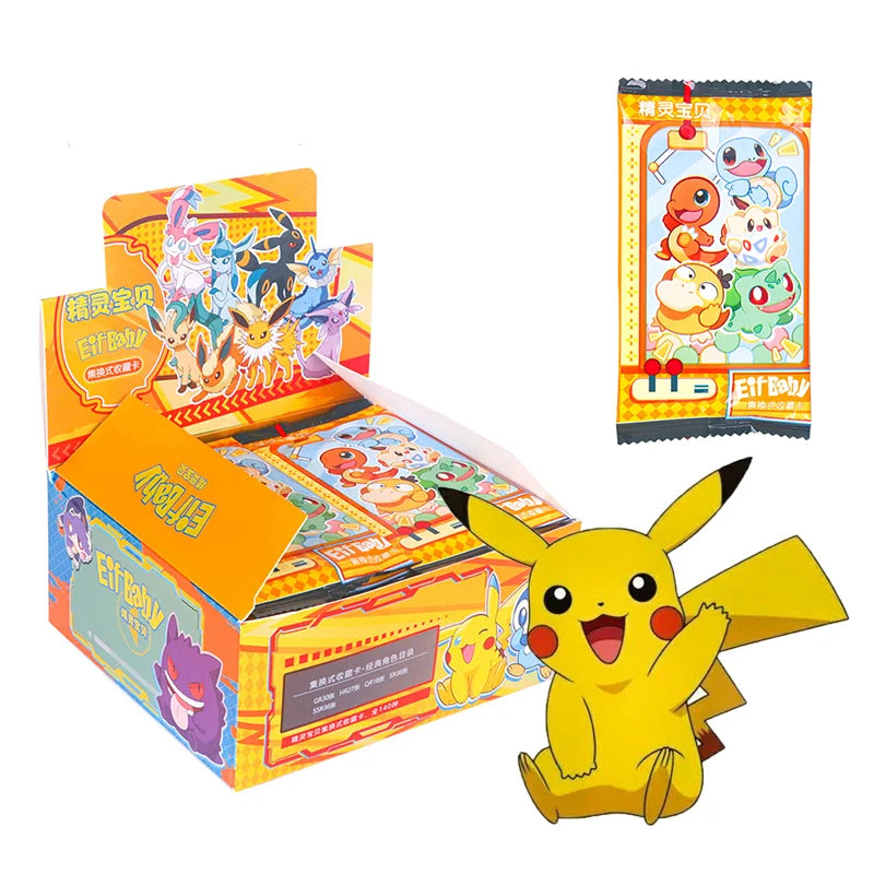 30 Bag Anime Game Elf Card Luxury Pet Card Collection Exchange Gift Box Card Toys Children&