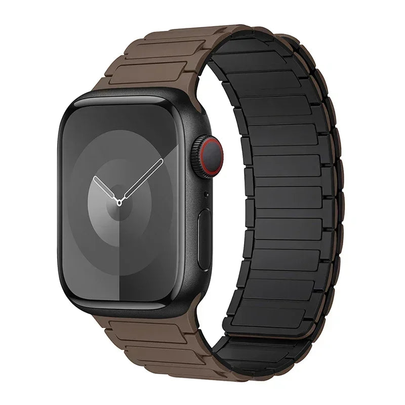 Silicone Strap for Apple Watch 46mm 42mm 49mm 44mm 40mm 45mm 41mm Magnetic Band for IWatch Ultra 2 Series 10 9 8 7 6 SE 5 4 3