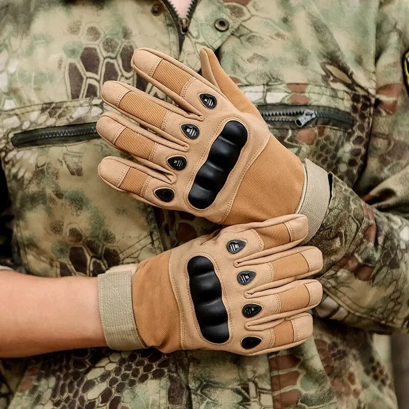 Tactical Military Gloves, Color Bullet Air Gun Shooting, Soldier Combat Anti Slip Bicycle All Finger Gloves, MEN&