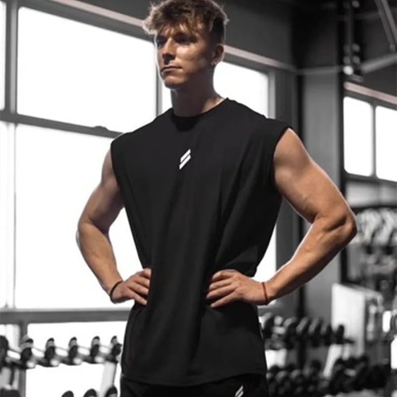 Summer Fitness Sports Tank Top Men&