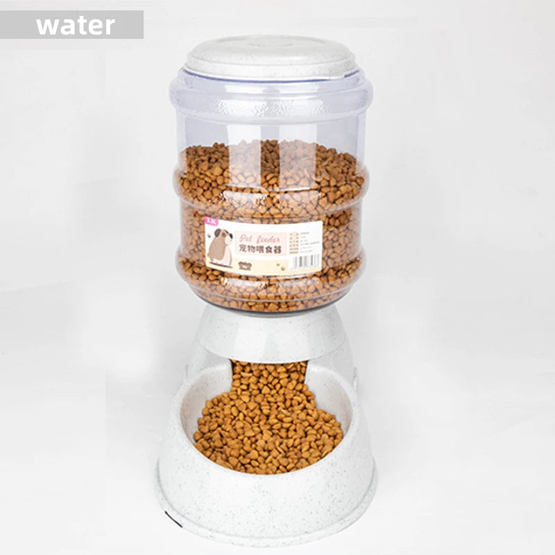 Large Capacity Pet Feeder & Water Dispenser – Automatic Bowl for Cats & Dogs