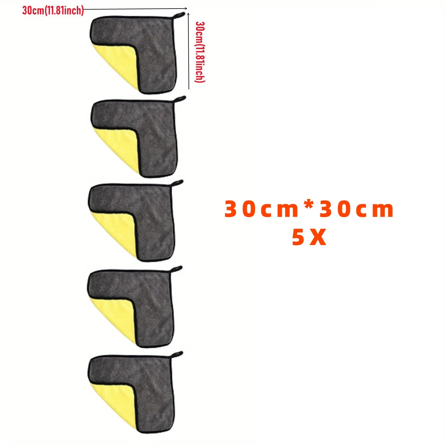 10/5PCS VAT Dyeing Car Wash Microfiber Towel Cleaning Drying Cloth Drying Towel Car Care Detailing Car Wash Towel Supplies