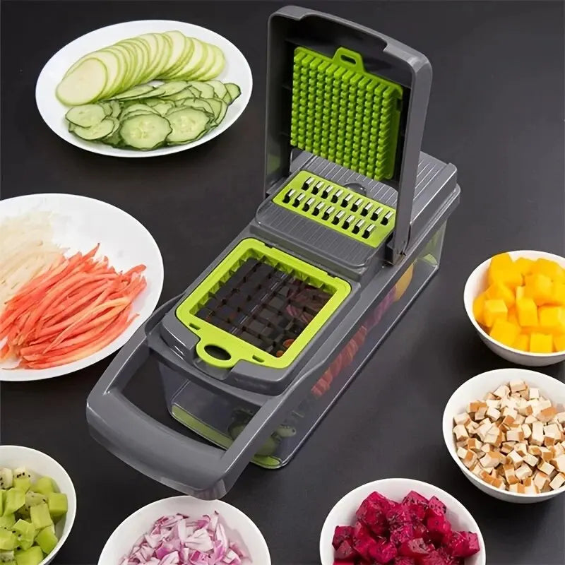 Multifunctional Vegetable Chopper Handle Food Grate Food Chopper Vegetable Slicer Dicer Cut 14/16 in 1 Kitchen Items Cocina