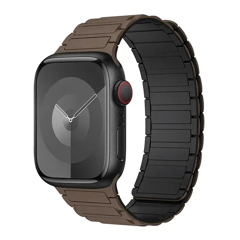 Silicone Strap for Apple Watch 46mm 42mm 49mm 44mm 40mm 45mm 41mm Magnetic Band for IWatch Ultra 2 Series 10 9 8 7 6 SE 5 4 3