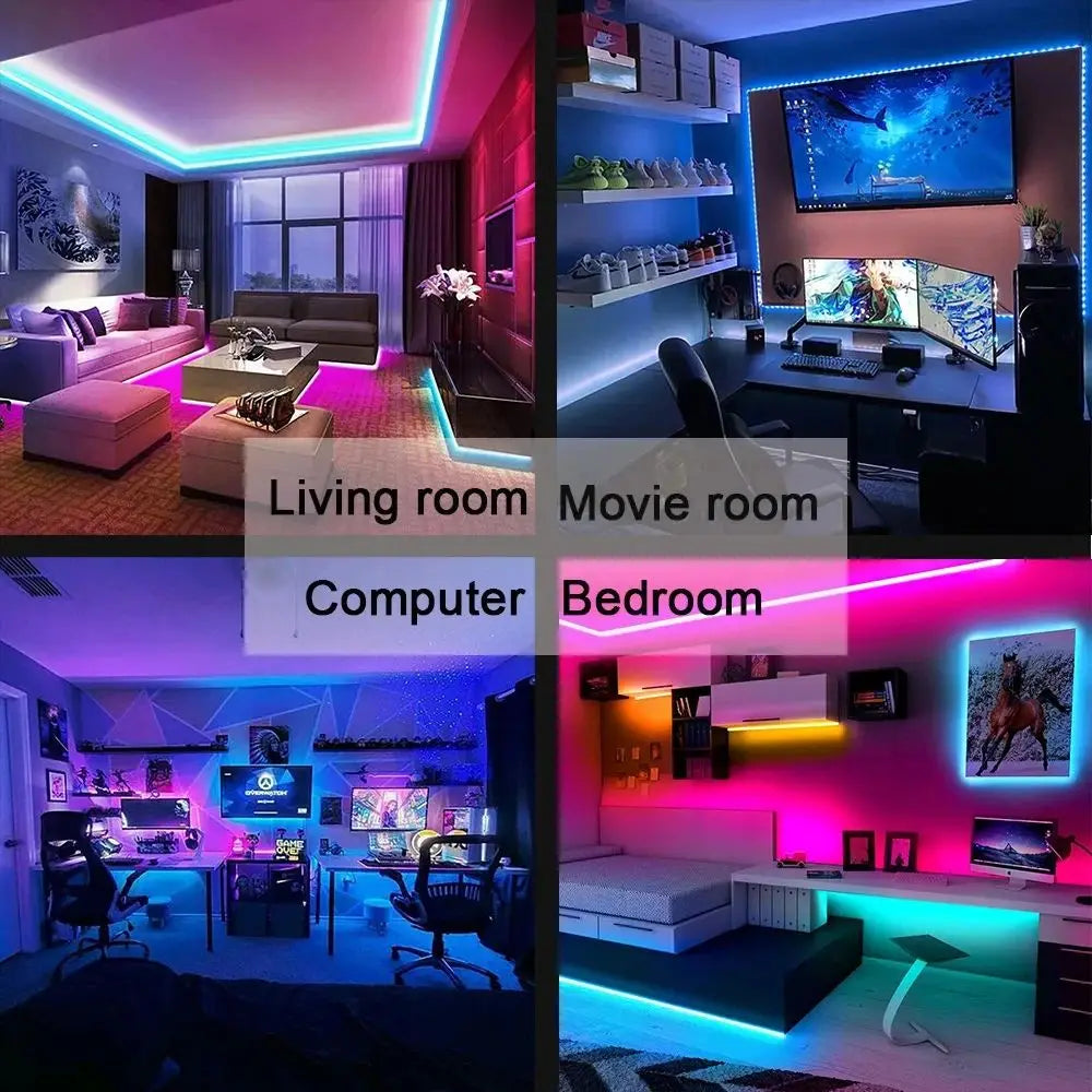 LED Strip Lights for TV ,Bluetooth USB TV Backlight Kit with Remote,5050SMD 5V RGB LED Lamp Tape for Home Decor Lighting Flexibl