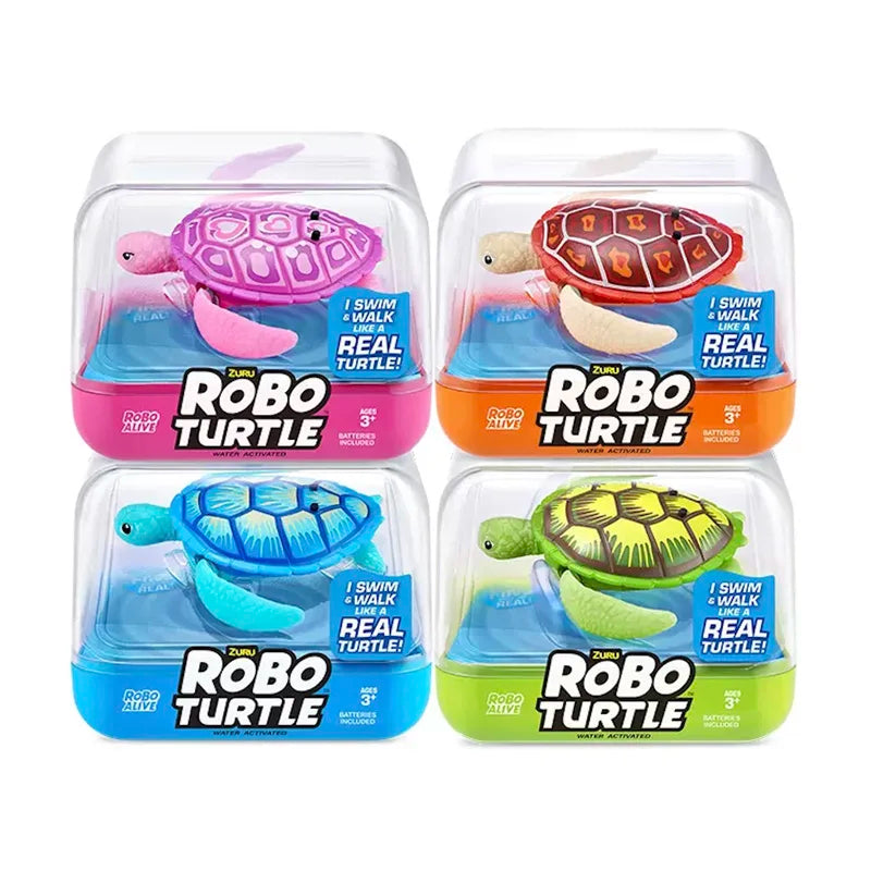 ZURU Robo Alive Robo Turtle – Water-Activated Robotic Swimming Bath Toy