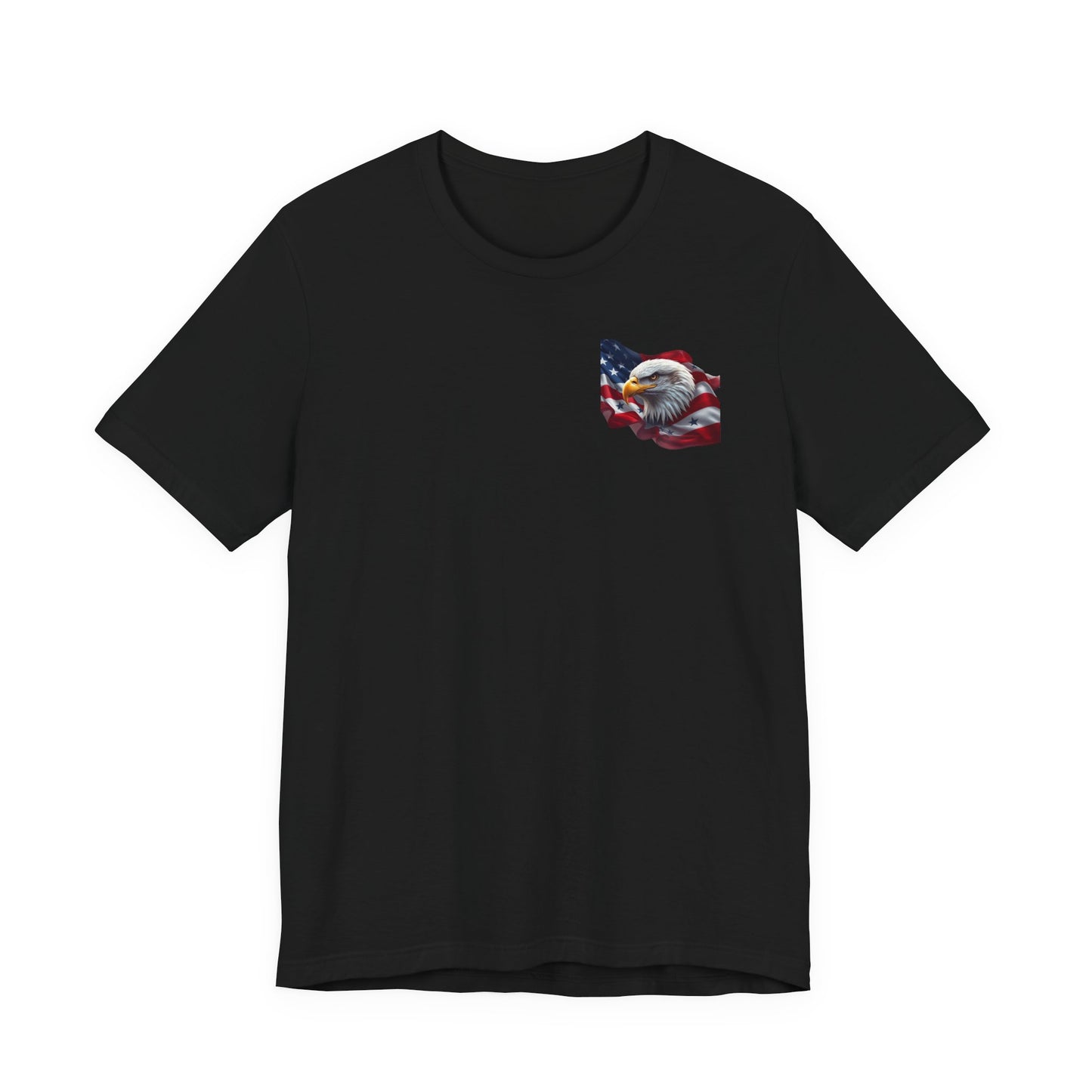 Patriotic Bald Eagle T-Shirt - American Flag Graphic Tee